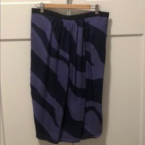 Strapless Adampluseve purple silk dress